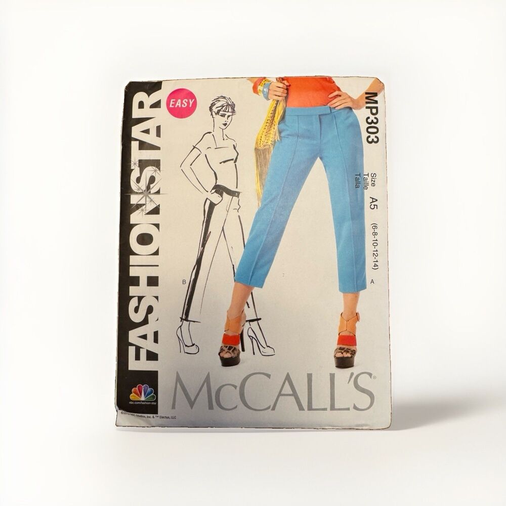 McCall's Pattern MP303 Fashionstar NBC Pants Ladies Sz 6 8 10 12 14 Easy
